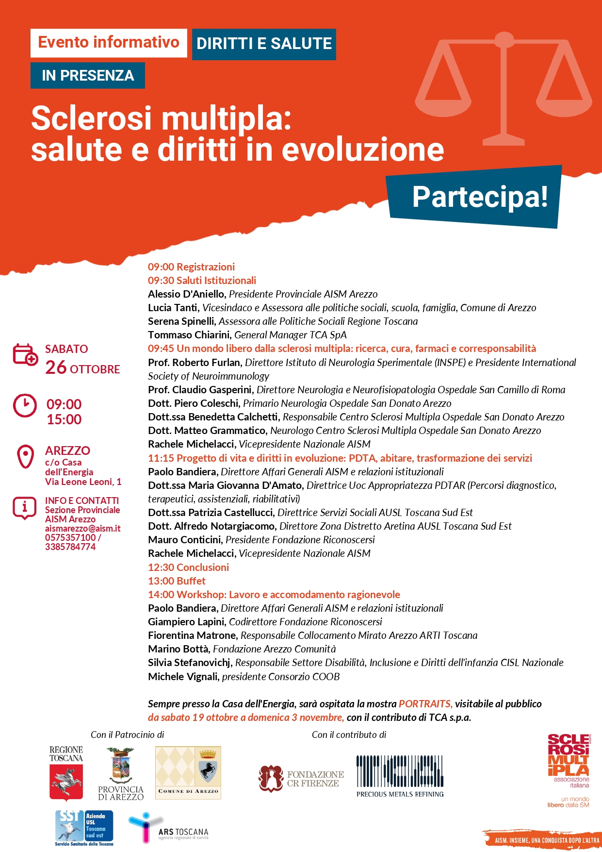 Locandina - Sclerosi multipla: salute e diritti in evoluzione